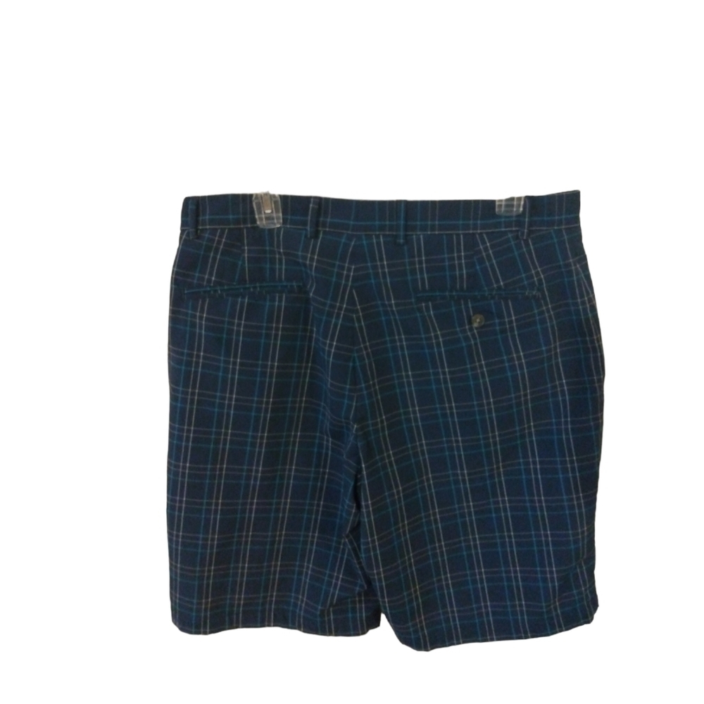 Walter Hagen Blue/Beige Stripped Comfort Golf Shorts Clasp Zipper Closure Sz36 - Picture 7 of 10
